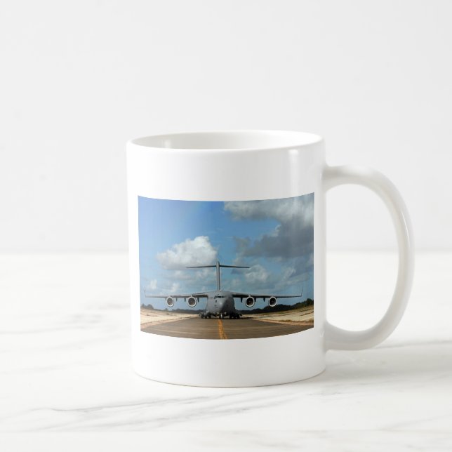 Taza De Café Desembarco de avión de carga militar (Derecha)