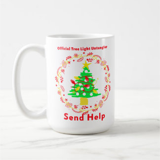 Taza De Café Desenmarañador de luz de árbol oficial - Enviar ay