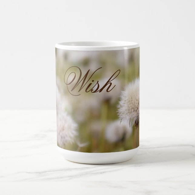 Taza De Café "Deseo" Campo Fluffy Dandelion (Centro)