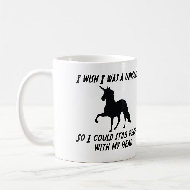 TAZA DE CAFÉ DESEO QUE FUERA UN UNICORNIO (Izquierda)