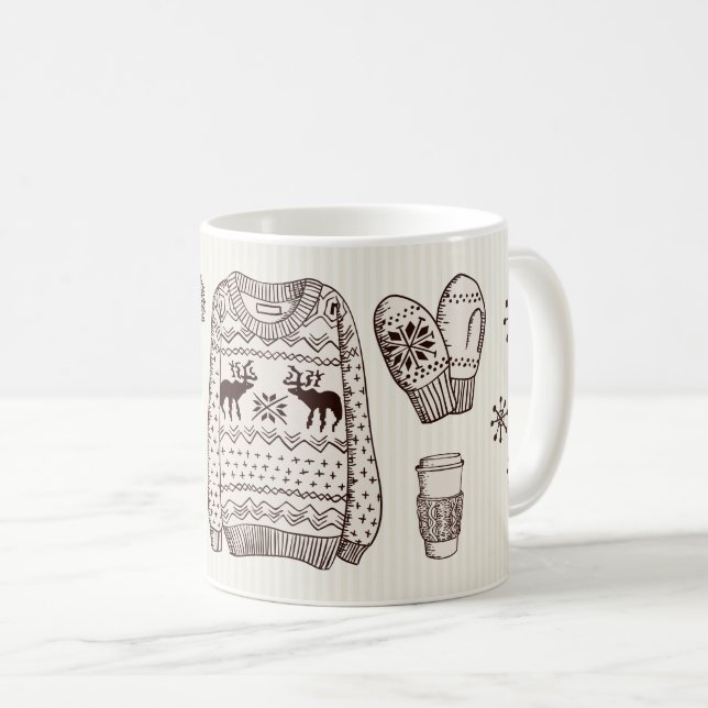 Taza De Café Deseos Cálidos Holiday Essentials Café Mug (Anverso derecho)