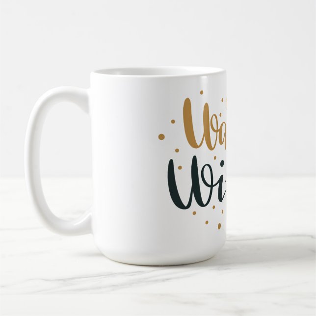 Taza De Café Deseos Cálidos Mug (Izquierda)