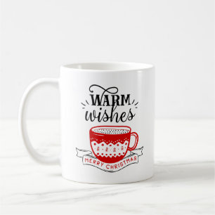 Taza De Café Deseos Cálidos Taza Caliente Café Cacao Navidad Ro