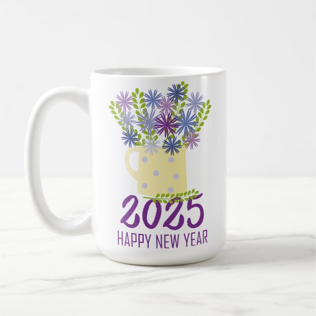 Taza De Café Deseos de Año Nuevo 2025 (Izquierda)