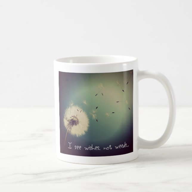 Taza De Café Deseos de Diente de León (Derecha)