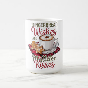 Taza De Café Deseos de pan de jengibre y besos de muérdago Navi