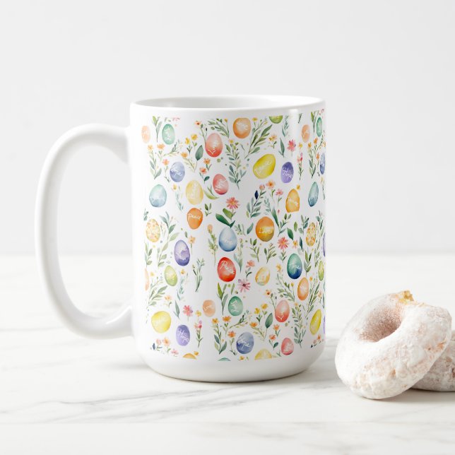 Taza De Café Deseos de Pascua Tablecloth (Con donut)