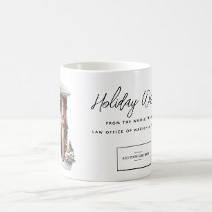 Taza De Café Deseos de Vacaciones Modernos Negocio Agregar Logo