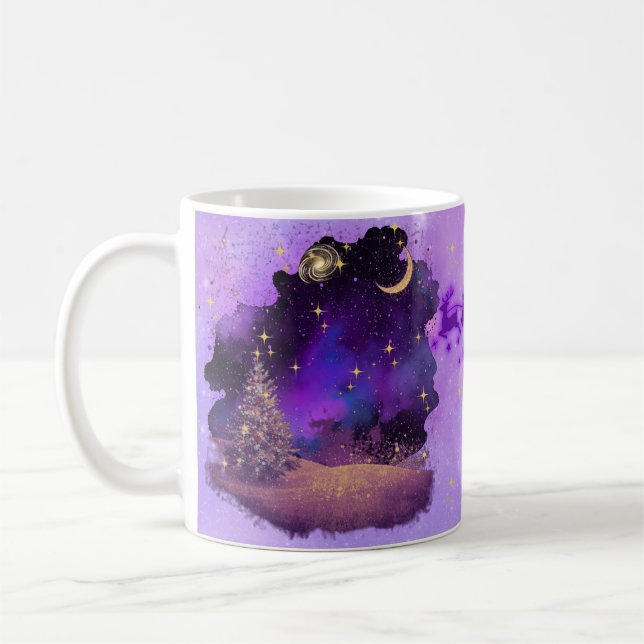 Taza De Café Deseos navideños celestiales (Izquierda)