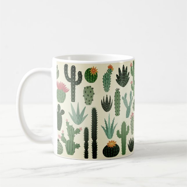 Taza De Café Desert Cactus Bonito (Izquierda)