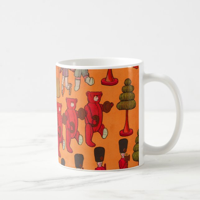 Taza De Café Desfile de juguetes navideños antiguos 1907 Revist (Derecha)