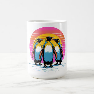 Taza De Café Desfile de Pingüinos – Familia de Pingüinos en Pue