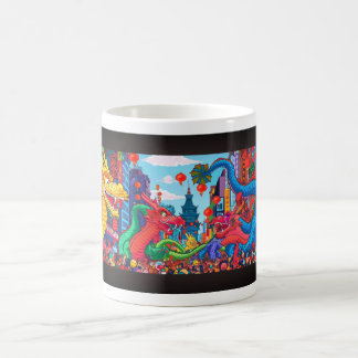 Taza De Café Desfile Dragon - Diseño 3