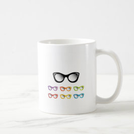 Taza De Café Desgaste del ojo del ojo de gato del vintage para
