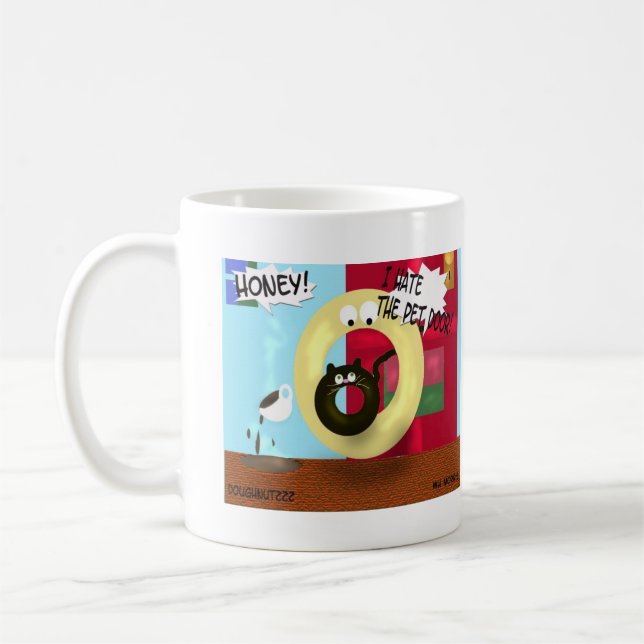 Taza De Café ¡Desgracia de la puerta del mascota! (Izquierda)