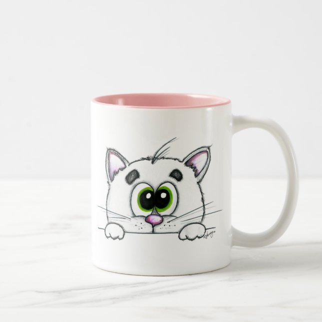 Taza de café deshilvanada del gatito de Itty (Derecha)