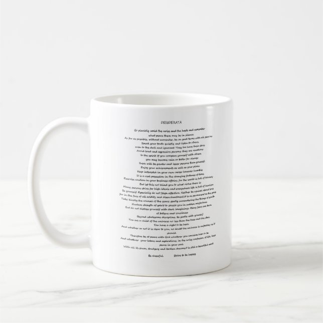 TAZA DE CAFÉ DESIDERATA MAX EHRMANN PERSONALIZADO (Izquierda)