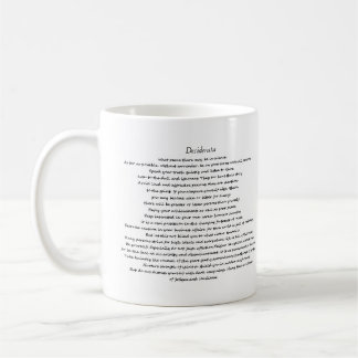 TAZA DE CAFÉ DESIDERATA PERSONALIZADO MUG