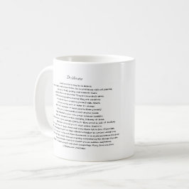 TAZA DE CAFÉ DESIDERATA PERSONALIZADO MUG