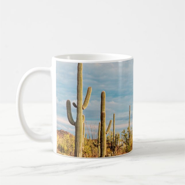 Taza De Café Desierto con cactus de Saguaro (Izquierda)