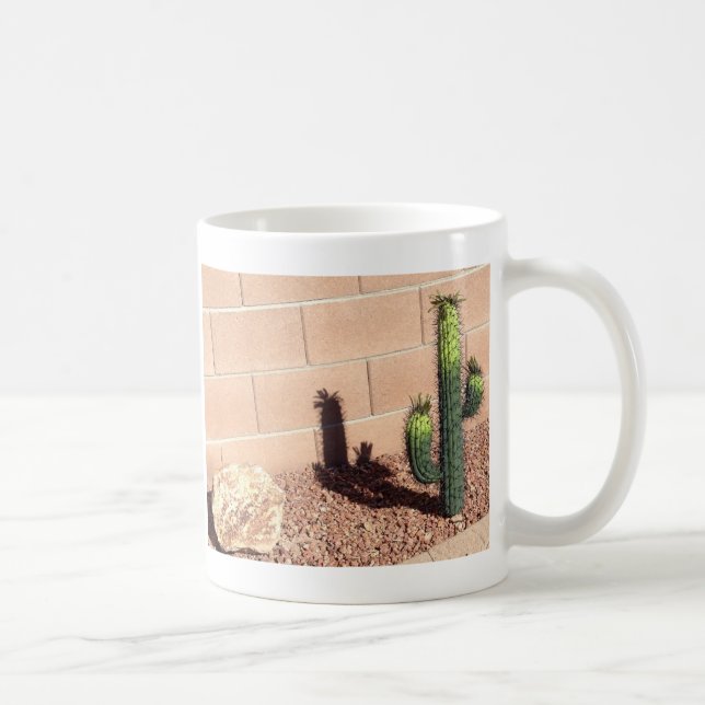 Taza De Café Desierto Cute Saguaro Cacti Café Mug (Derecha)