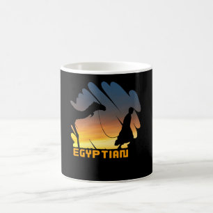 Taza De Café Desierto egipcio en camiseta, pirámides