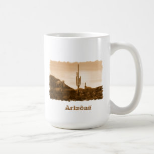 Taza De Café desierto en sepia, Arizona