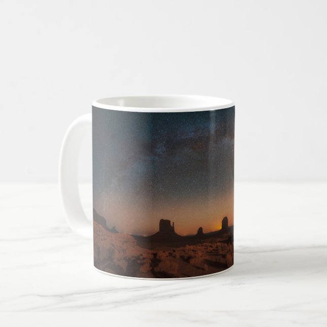 Taza De Café Desiertos | Espectacular cielo estrellado en un pa (Anverso izquierdo)