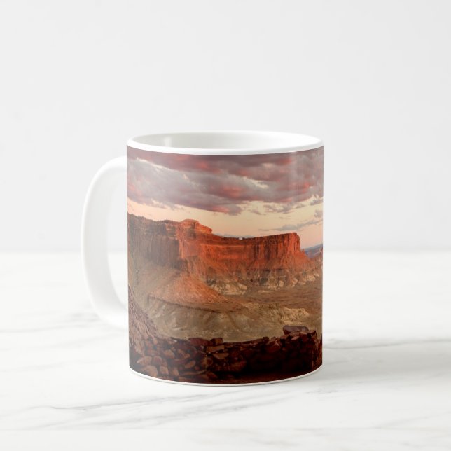 Taza De Café Desiertos | Parque nacional de los Cañonlands Utah (Anverso izquierdo)
