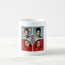 Taza De Café Design Your Own 5 Photo Collage