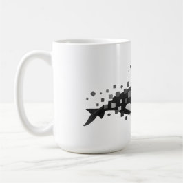 Taza De Café Desintegración digital de orcas - Serie de ciberoc