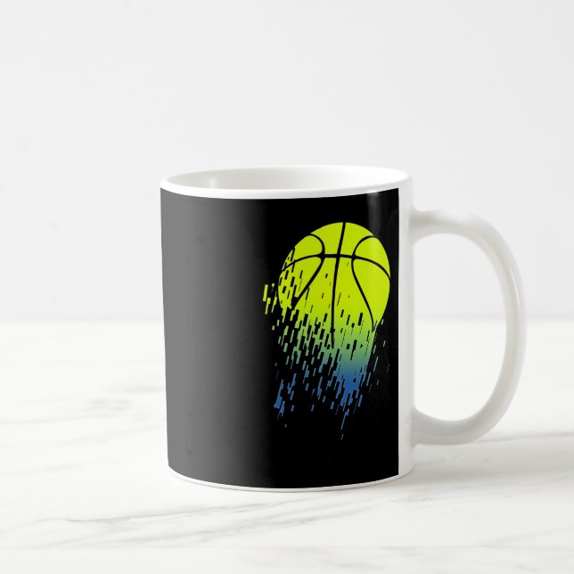 Taza De Café Desintegrando el gráfico urbano del baloncesto ver (Derecha)