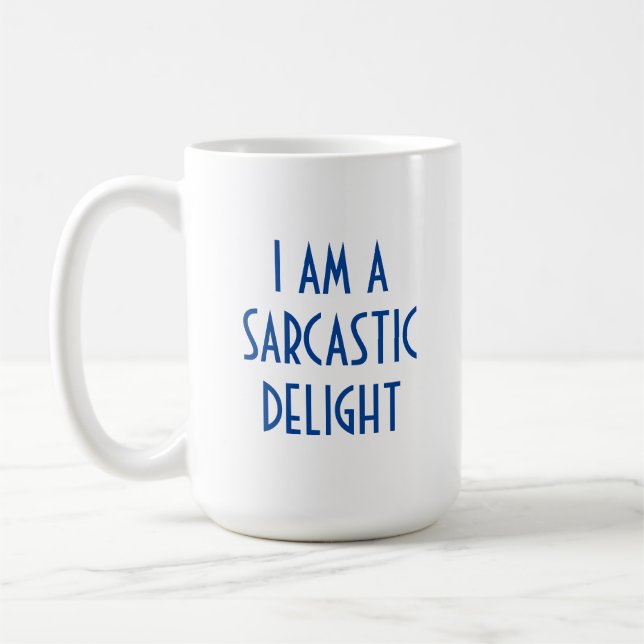 Taza De Café Deslumbramiento sarcástico gracioso (Izquierda)