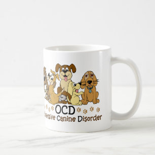 Taza De Café Desorden canino obsesivo de los amantes del perro