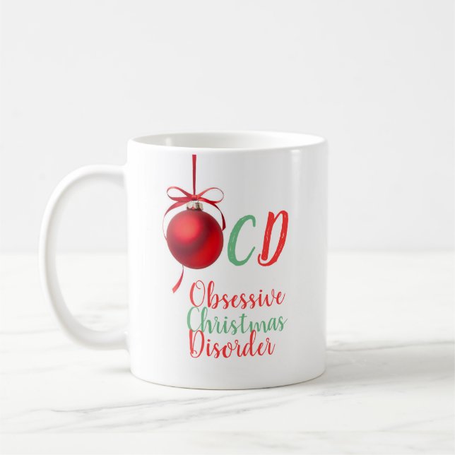 Taza De Café Desorden obsesivo del navidad (Izquierda)