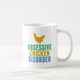 Taza De Café Desorden obsesivo lindo del pollo