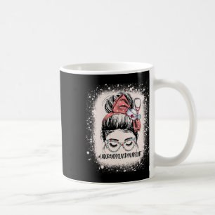Taza De Café Desordenado Trabajo De Un Bun Y Enfermeras De Enfe