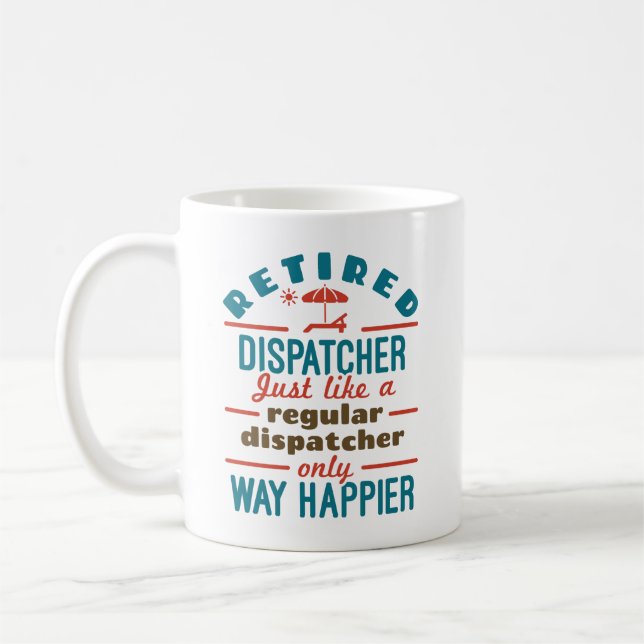 Taza De Café Despacho retirado 911 Despacho de Jubilación más r (Izquierda)