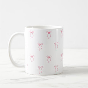 Taza De Café Despedida de soltera con lazo rosa