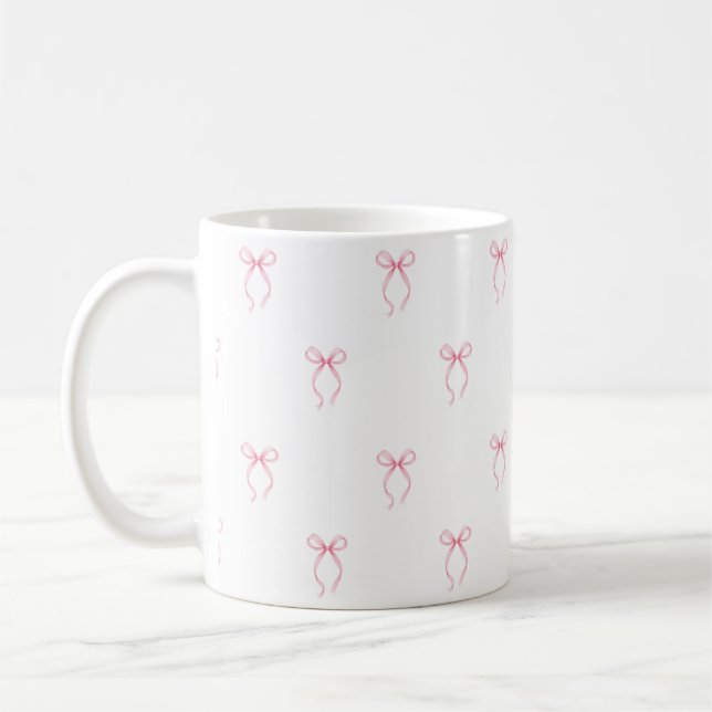 Taza De Café Despedida de soltera con lazo rosa (Izquierda)