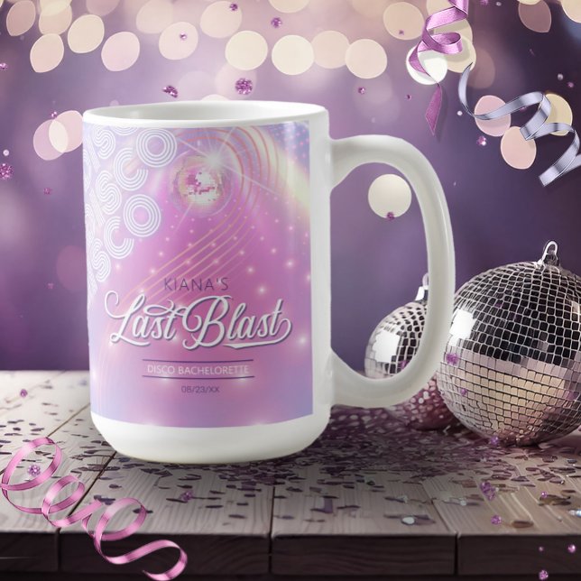 Taza De Café Despedida de soltera disco Retro Last Blast v2 ID9 (Subido por el creador)