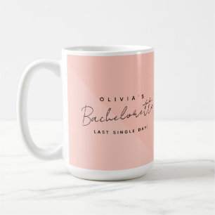 Taza De Café Despedida de soltera moderna personalizada con nom