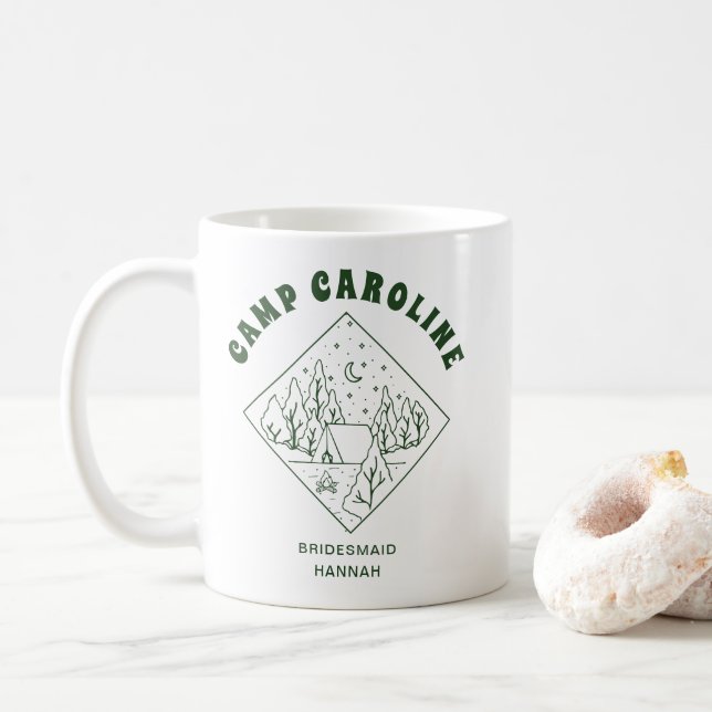 Taza De Café Despedida de soltera personalizada para dama de ho (Con donut)