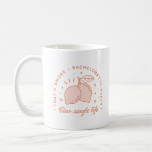 Taza De Café Despedida de soltera tema de verano italiano diver