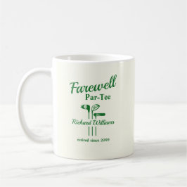 Taza De Café Despedida Jubilación Club de Golf Tema Par Tee