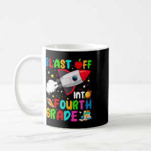 Taza De Café Despegue al 4º Grado Cohete Espacio Exterior Regre
