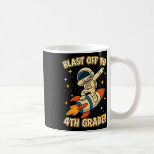 Taza De Café Despegue de 4º Grado Cohete Dab Espacio Genial Esc