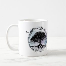 Taza De Café Despertar a la diosa sobre el morado