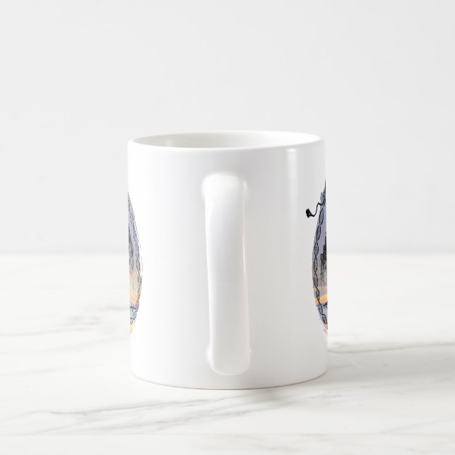 Taza De Café Despertar el árbol de la diosa al atardecer (Mango)