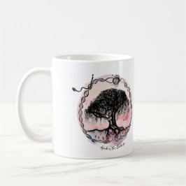 Taza De Café Despertar el árbol de la diosa en rosa